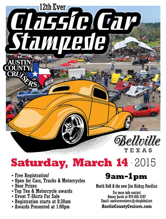Classic Car Stampede in Bellville KTEX 106.1