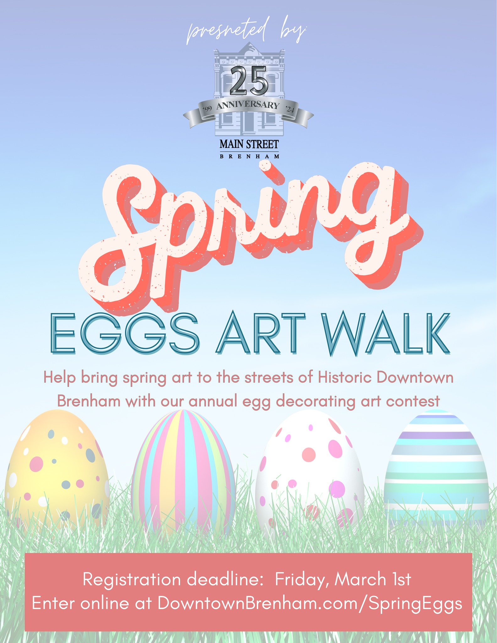 MAKE YOUR OWN EGG TO DISPLAY IN DOWNTOWN BRENHAM! CLICK TO REGISTER!