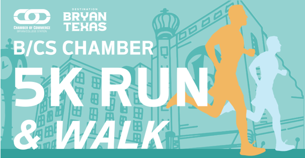LACE UP THOSE RUNNING SHOES AND SIGN UP FOR THE B/CS CHAMBER 5K!