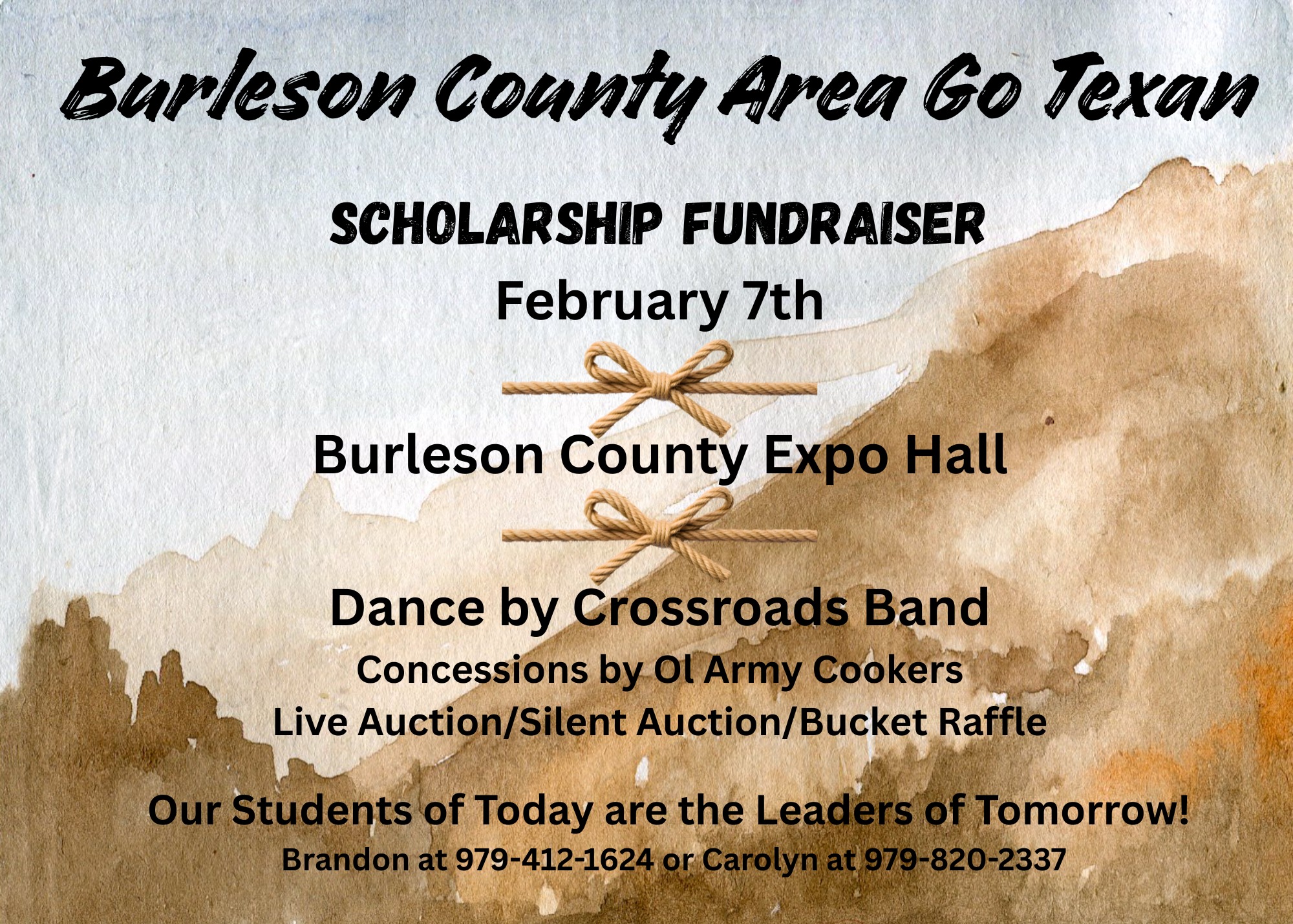 SUPPORT THE YOUTH OF BURLESON COUNTY! CLICK FOR MORE!