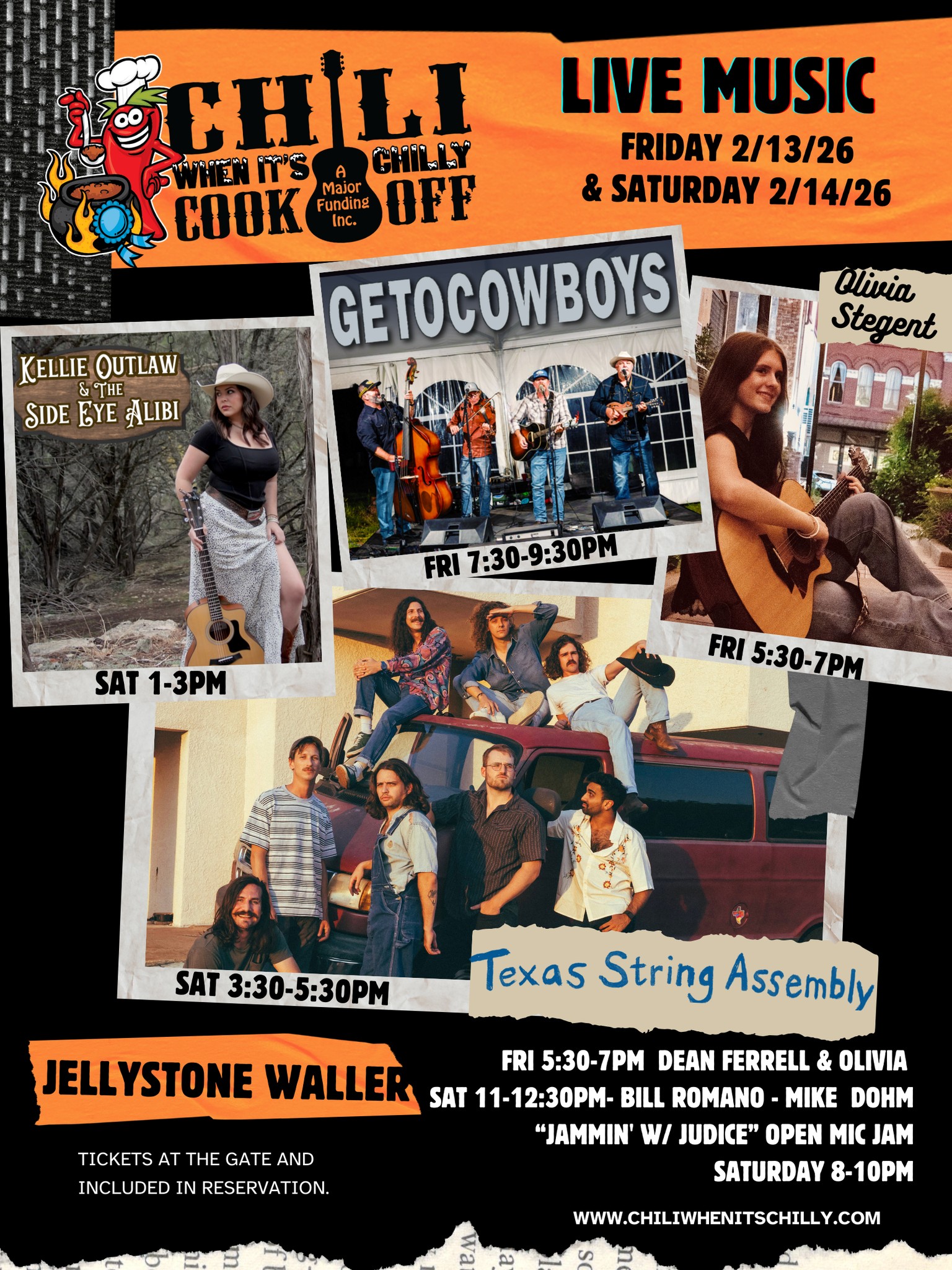 GOOD CHILI, CHILLY WEATHER, AND GOOD MUSIC! CLICK HERE FOR MORE INFO!