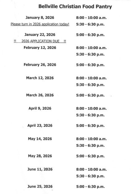 bellville christian pantry