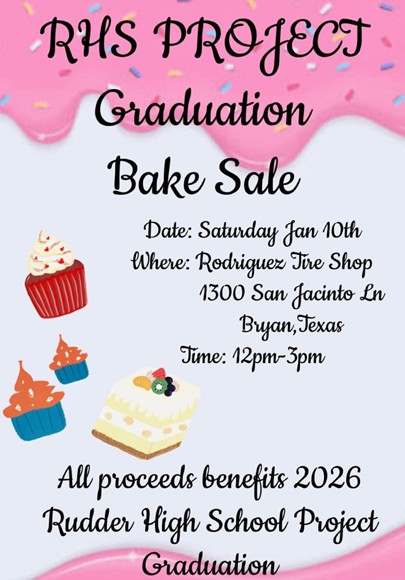 rhs bake sale jan 10