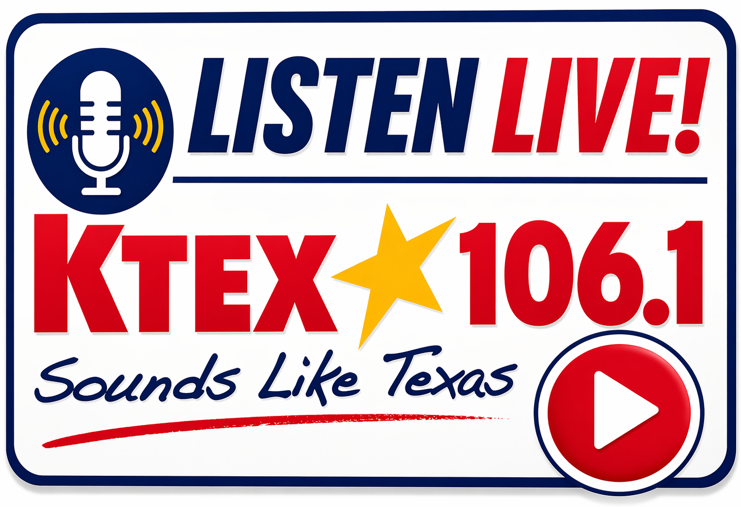 Listen Live KTEX 106.1