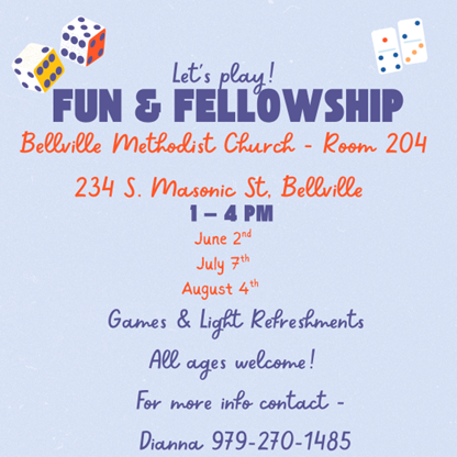 fun fellowship july 7 aug 4