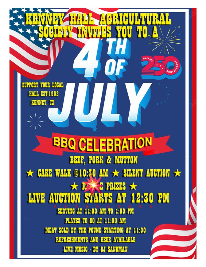 kenney hall 4th of july