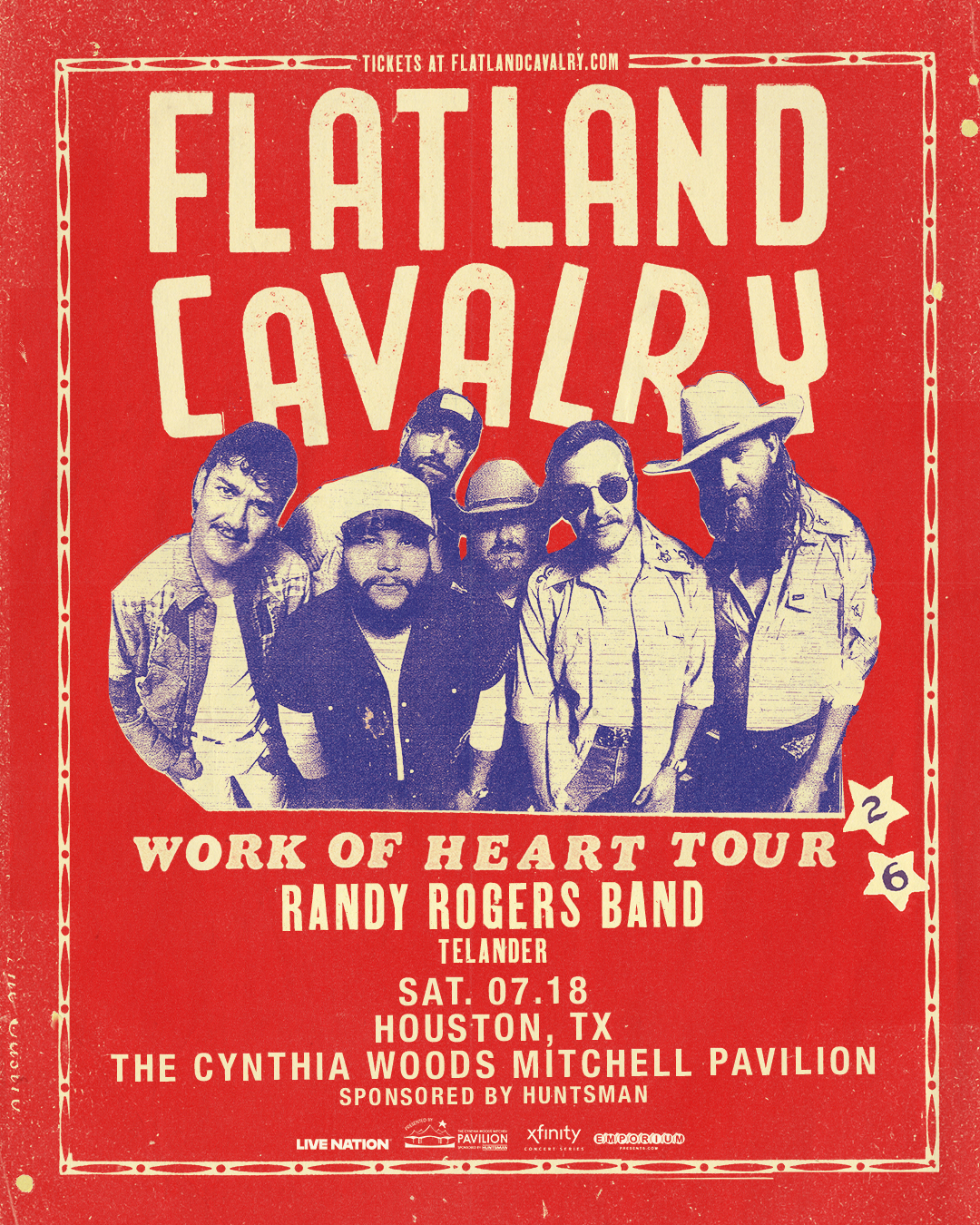 FLATLAND CAVALRY: WORK OF HEART TOUR | CYNTHIA WOODS MITCHELL PAVILION