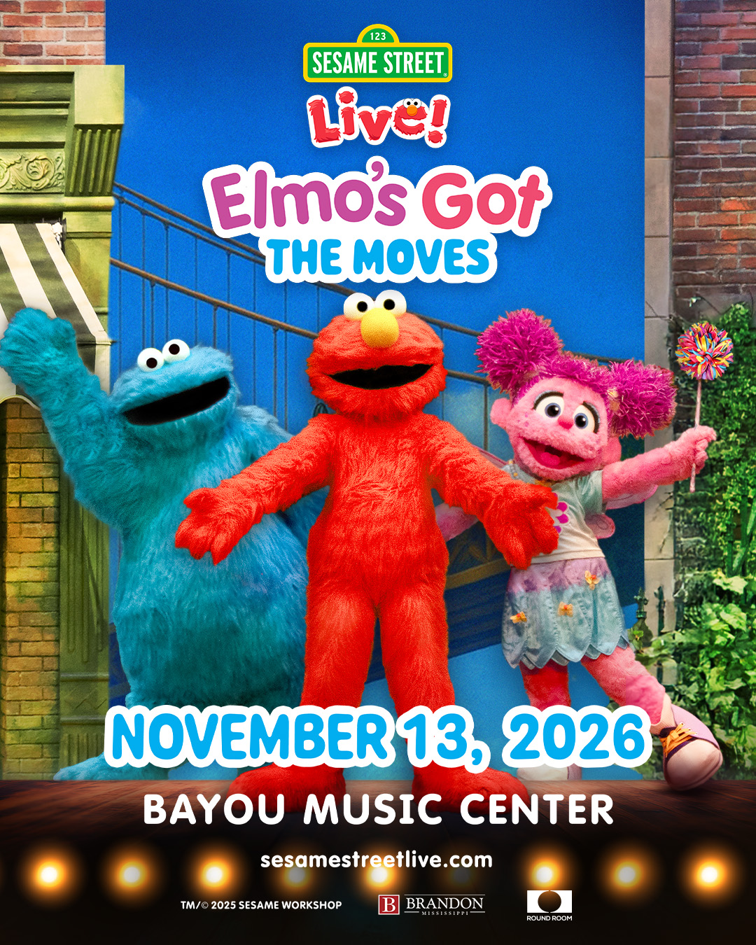 ELMO’S GOT THE MOVES | BAYOU MUSIC CENTER